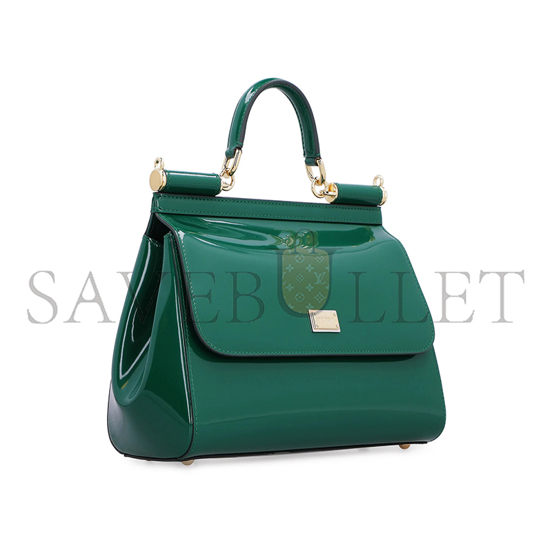 d01ce Gab*a*a sicily dauphine handbag patent leather bb6002a103787174 (25*21.5*14cm)